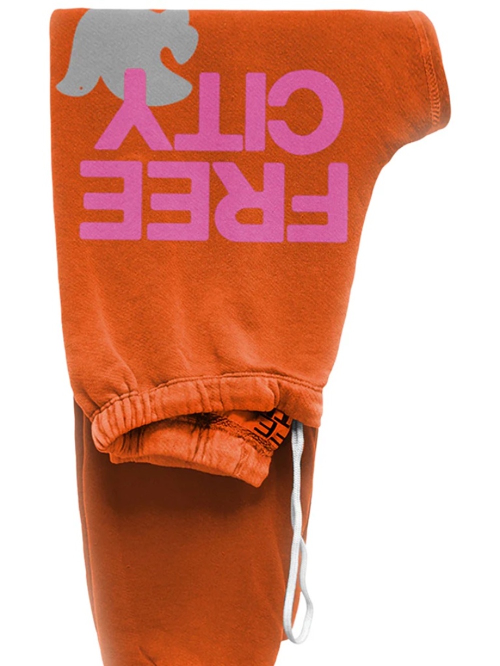 Free City Logo Sweatpants in Juicy Orange Size XS